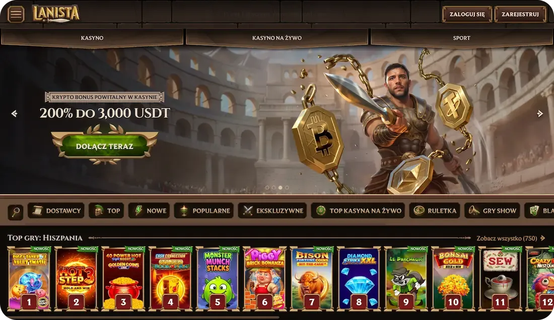 lanista casino site